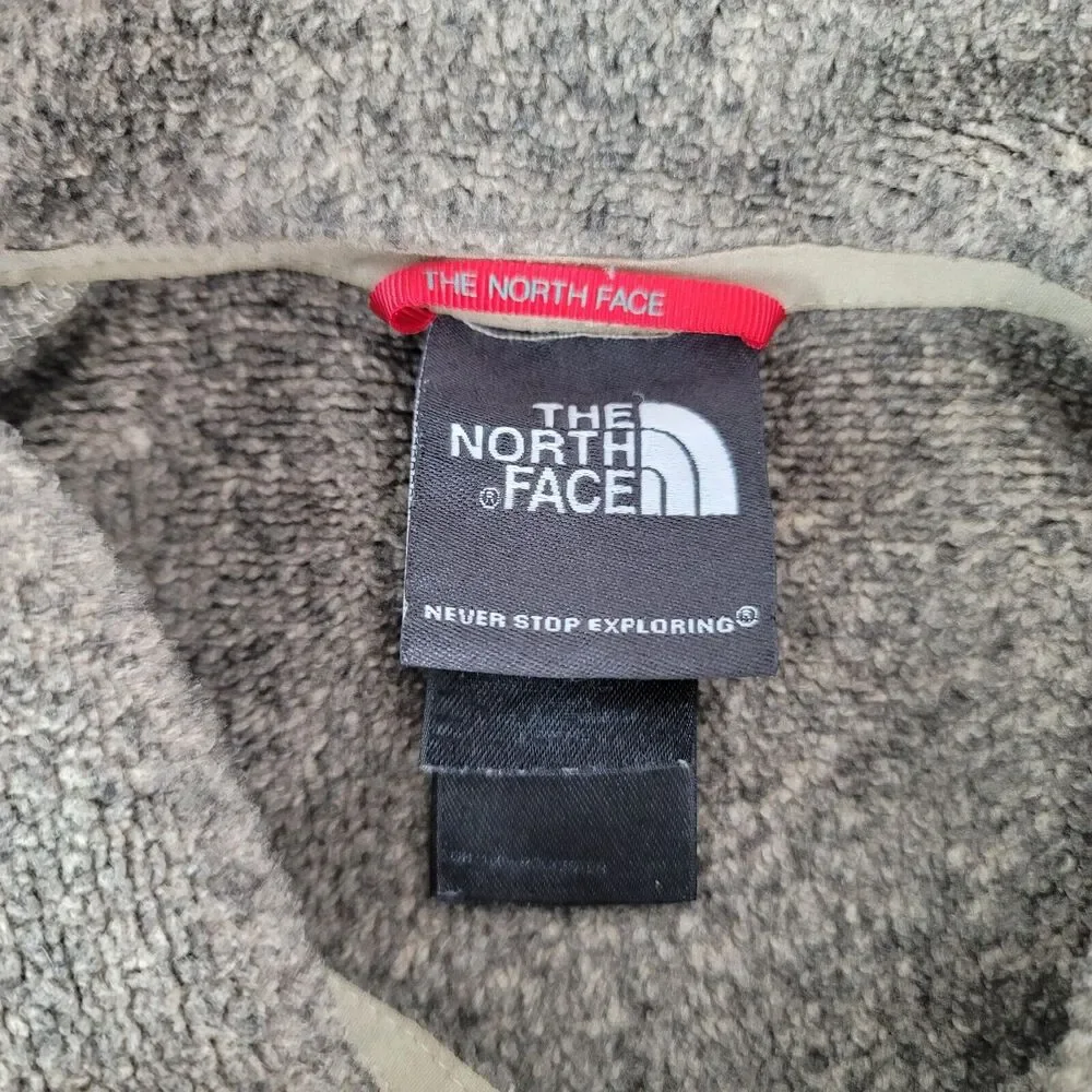 The North Face Sweater Mens M Brown Fleece Pullover Quarter Zip Gorpcore Outdoor